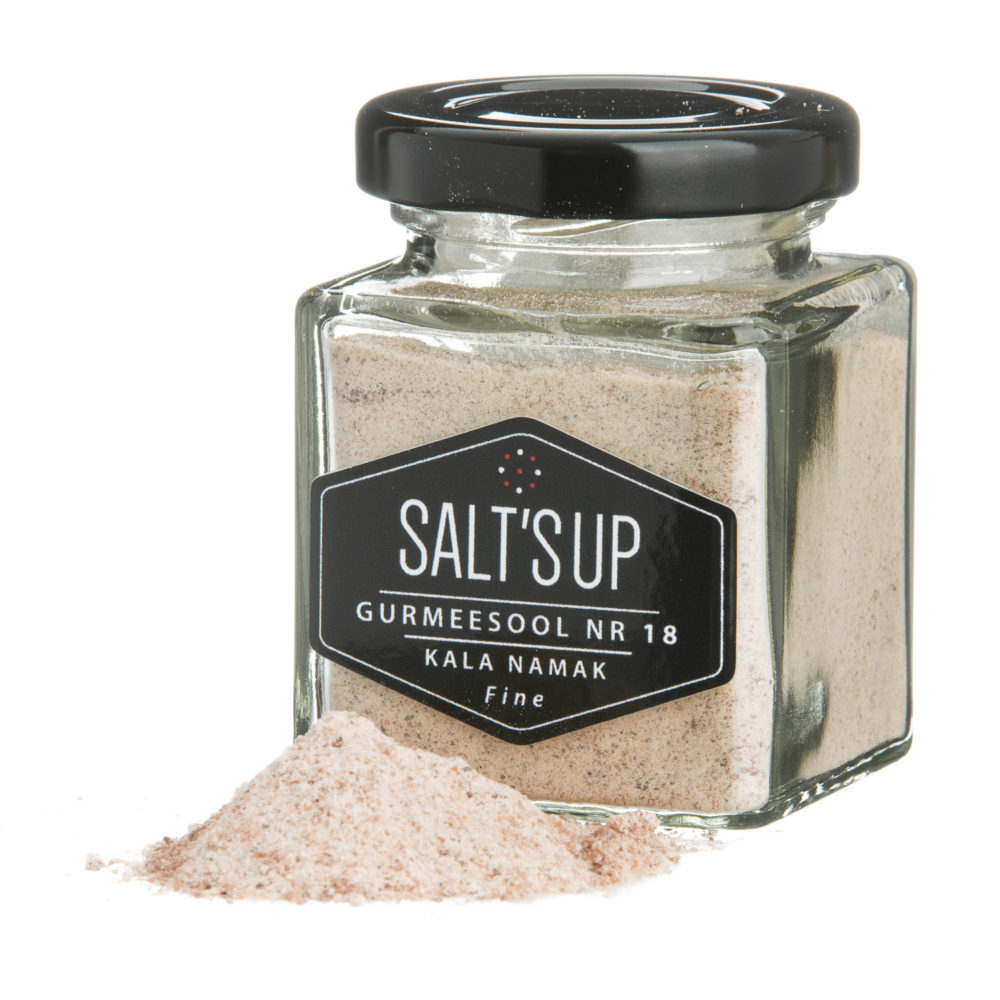 Smulki druska „Kala Namak“  – Ypač tinka veganiškiems patiekalams